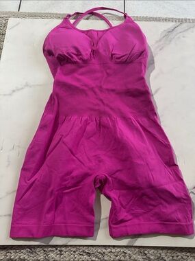 Women’s Fitted Magenta Active Romper